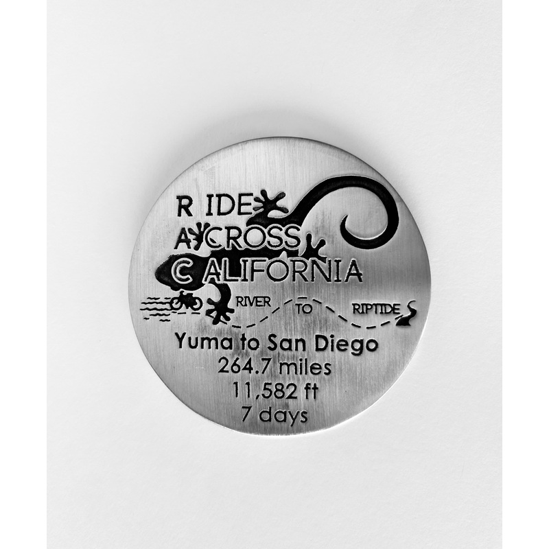 Ride Across California Medallion