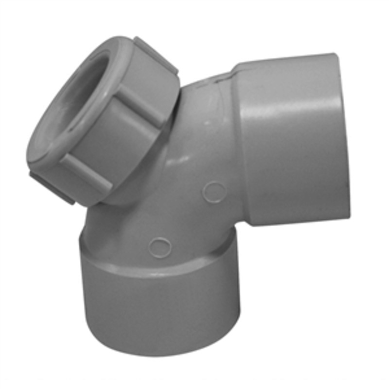PVC DWV BEND F&F 50MM 85DEG W/INSPECTION OUT DWVF0036