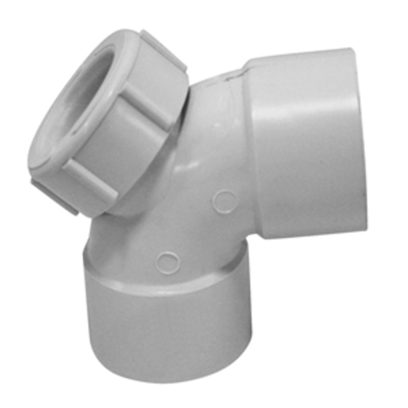 PVC DWV F&F 85DEG W/INSPECTION OUT DWVF0032
