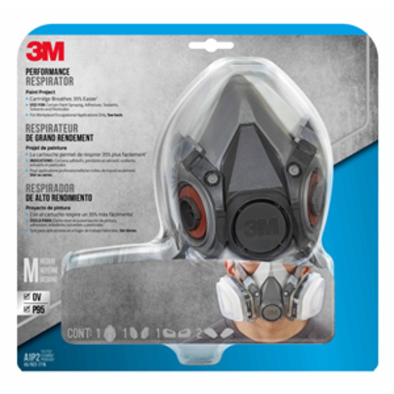 RESPIRATOR HALF FACE SPRAY PAINT 3M