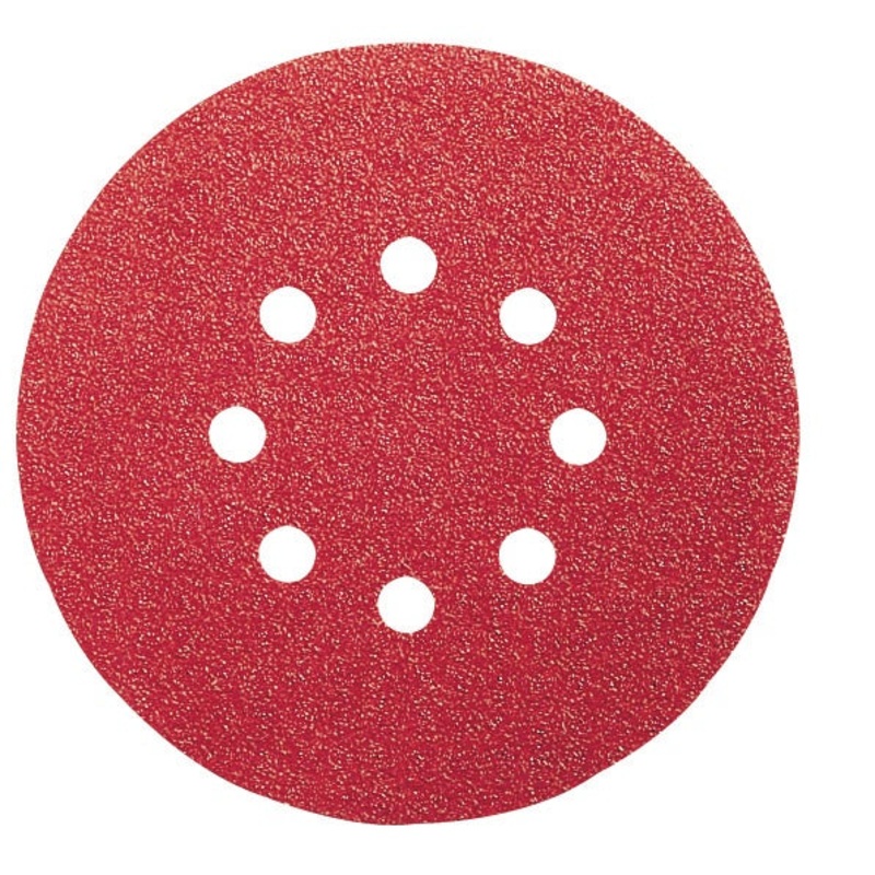 SANDING DISC 125MM 40 GRIT 8 HOLE PKT 5 NORTON