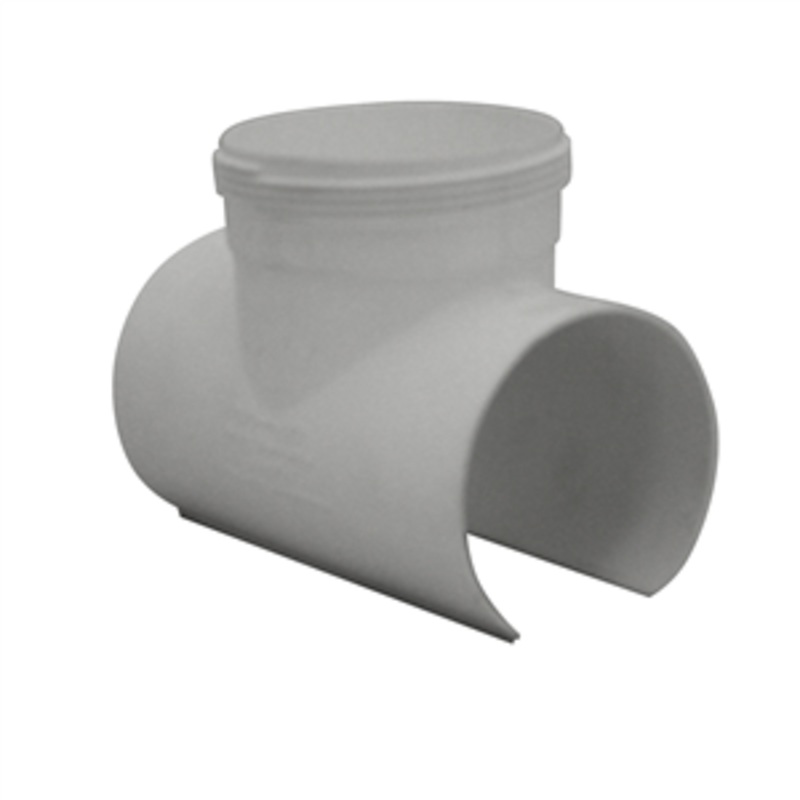 STORMWATER SNAP TEE 90MM W/MALE I ADAPTOR