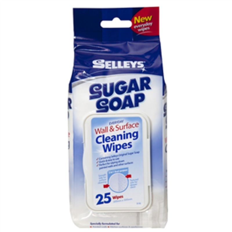SUGAR SOAP WIPES PKT 25 SELLEYS