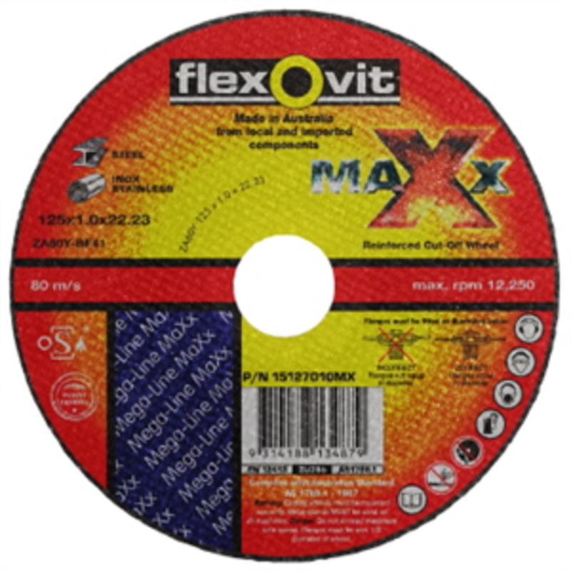 WHEEL CUT OFF METAL 125MM X 22MM X 1MM INOX