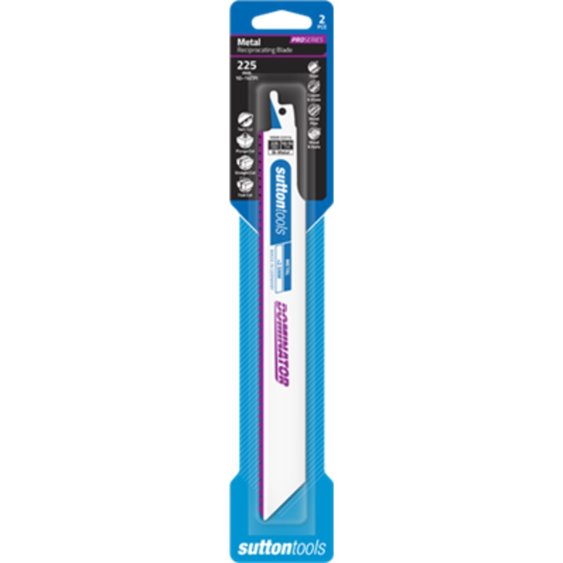 BLADE RECIPRO 225MM METAL PKT 2 SUTTON H50922514