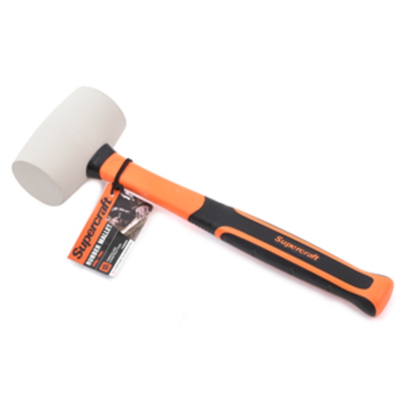 MALLET RUBBER 160OZ WHITE HEAD SUPERCRAFT TAM0930
