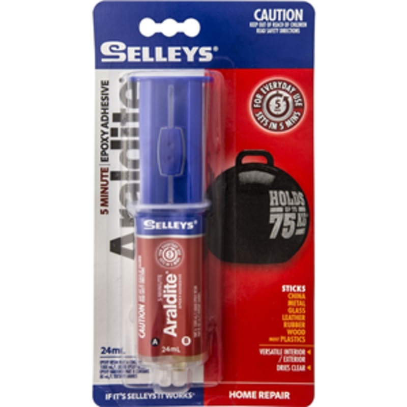 GLUE 5 MINUTE ARALDITE 24ML SYRINGE