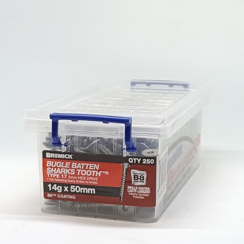 SCREW BATTEN B8 14G X 50MM BOX 250 BREMICK 345975