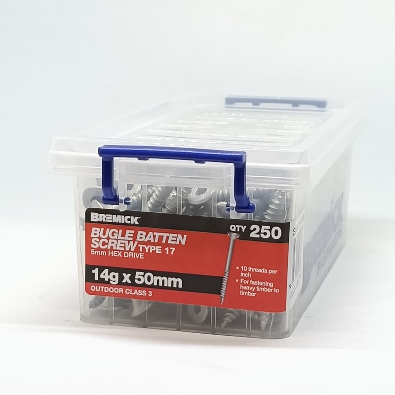 SCREW BATTEN GAL 14G X 50MM BOX 250 BREMICK 050336