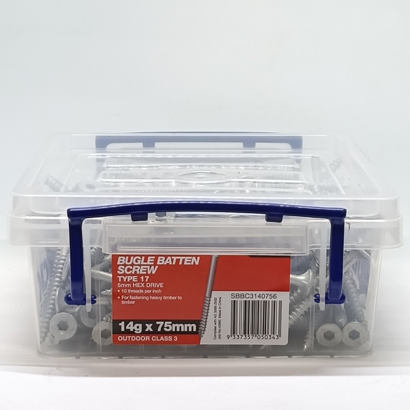 SCREW BATTEN GAL 14G X 75MM BOX 250 BREMICK 050343