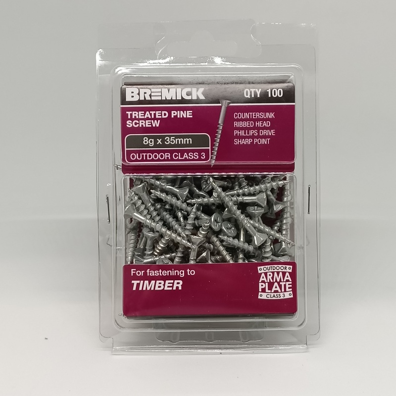 SCREW GAL C3 8G X 35MM PKT 100 BREMICK 005206