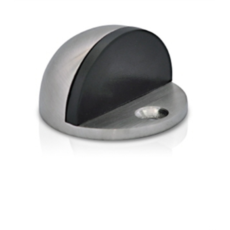 DOOR STOP HALF MOON 24MM SATIN CHROME