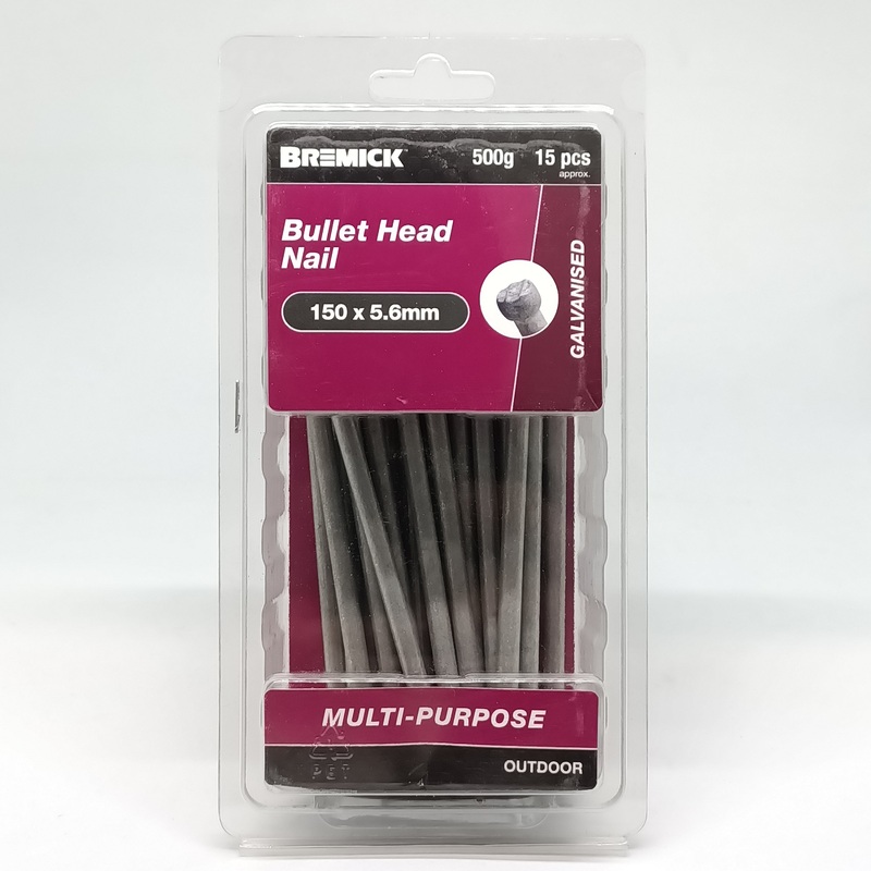 NAIL BULLET HEAD GAL 150 x 5.6MM 500G BREMICK