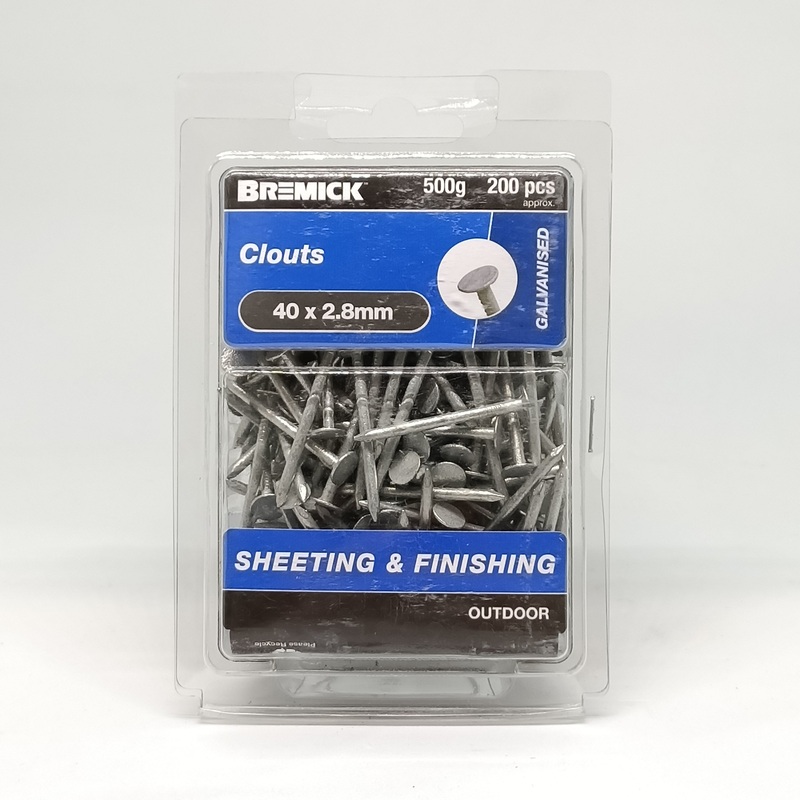 NAIL CLOUT GAL 40 X 2.8MM 500G BREMICK 154287