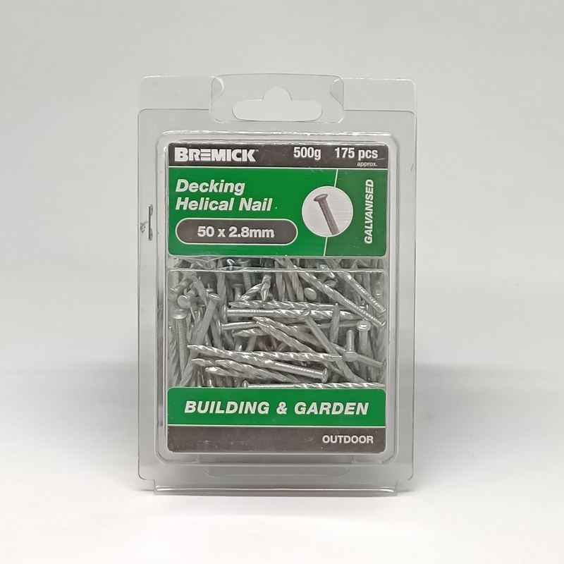 NAIL DECKING GAL 50 X 2.8MM 500G BREMICK 154478