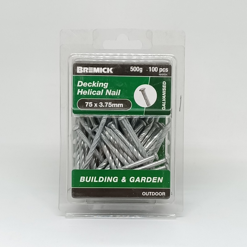 NAIL DECKING GAL 75 X 3.75MM 500G BREMICK 154539