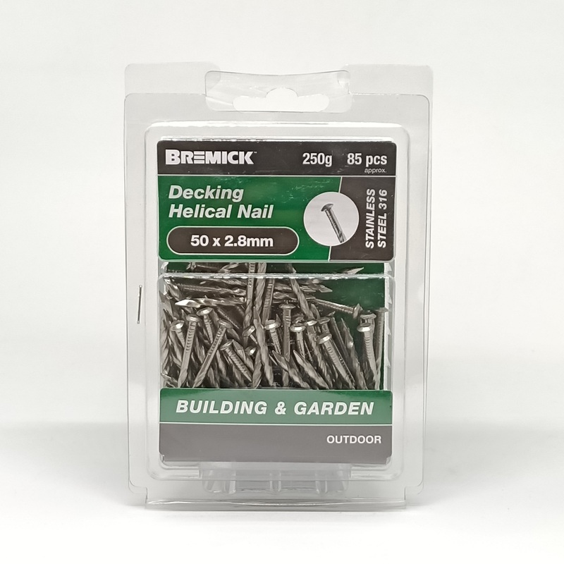 NAIL DECKING SS 316 50 X 2.8MM 250G BREMICK 154393