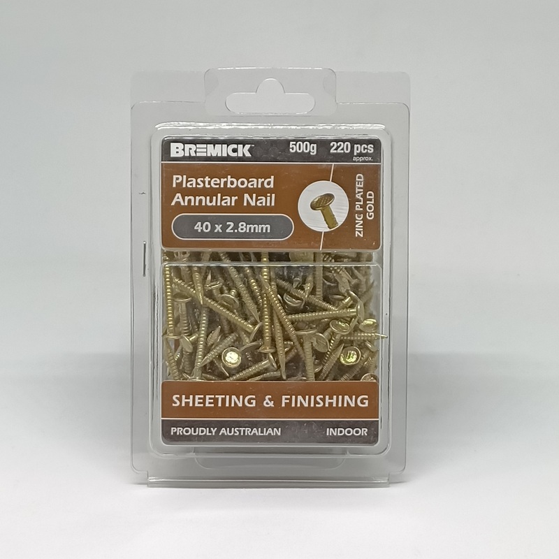 NAIL PLASTERBOARD ZP 40X2.8MM 500G BREMICK