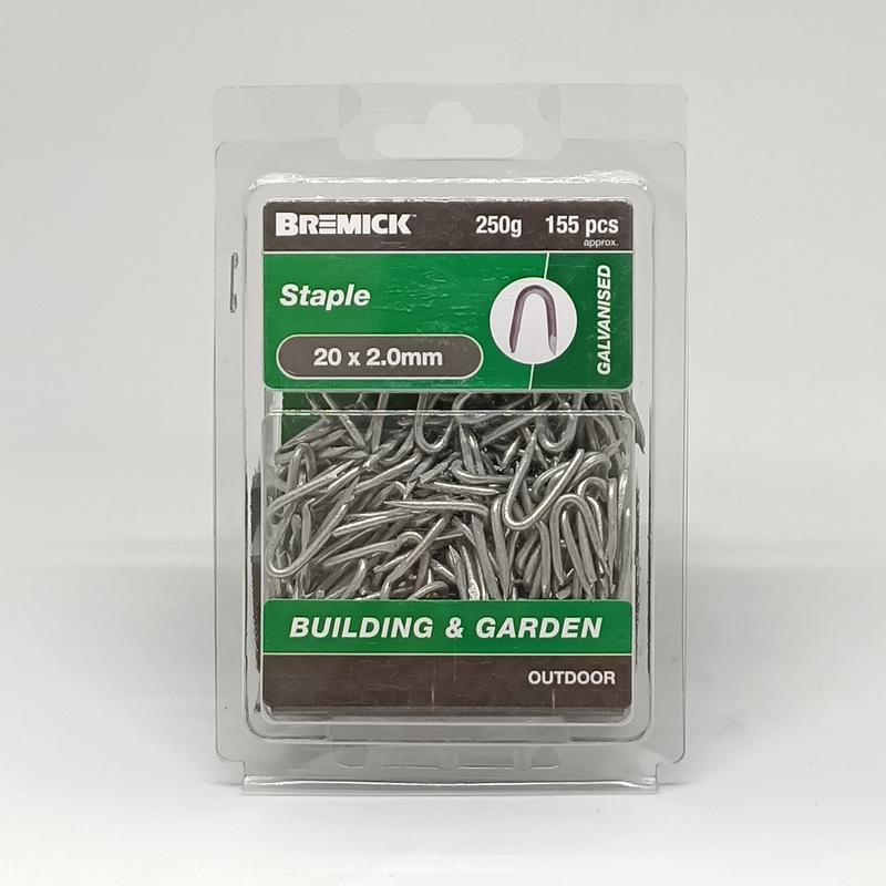 NAIL STAPLE GAL 20 X 2.0MM 250G BREMICK 155581