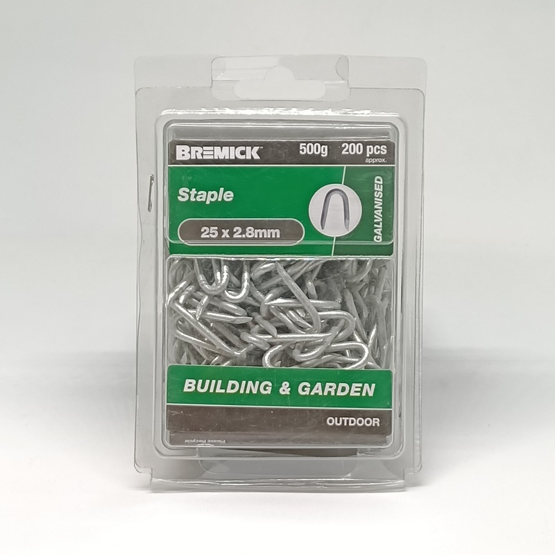 NAIL STAPLE GAL 25 X 2.8MM 500G BREMICK 155635