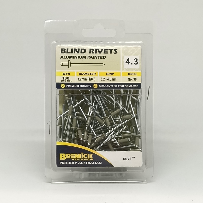 RIVET ALUMINIUM 4-3 COVE PKT 100 BREMICK