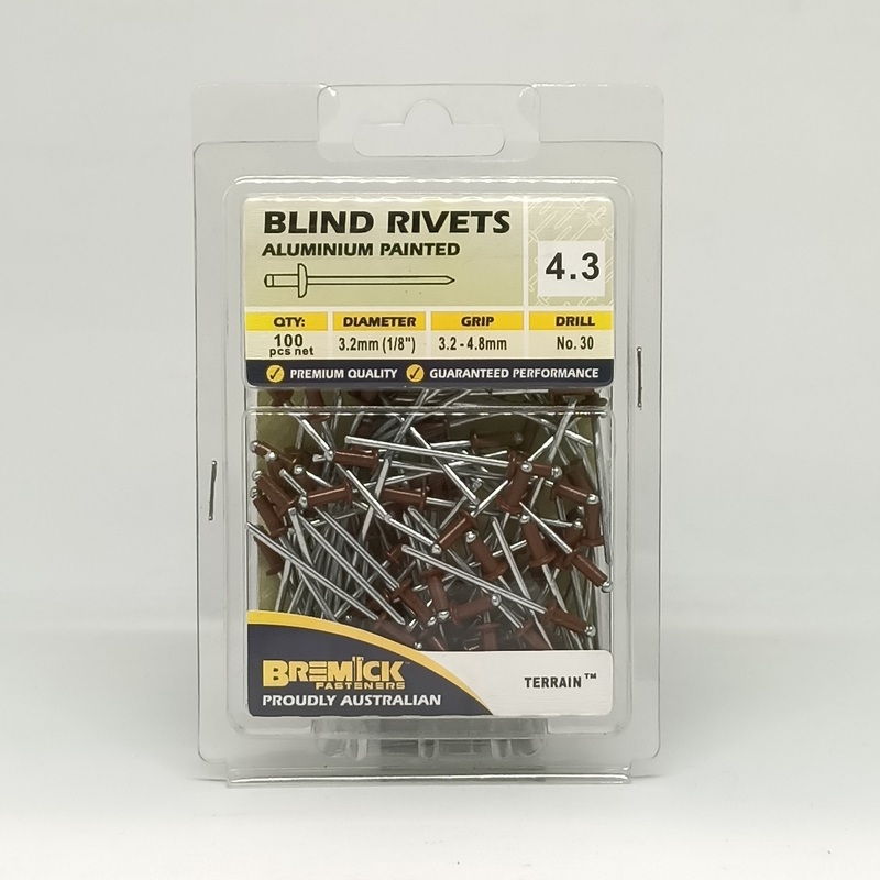 RIVET ALUMINIUM 4-3 TERRAIN PKT 100 BREMICK