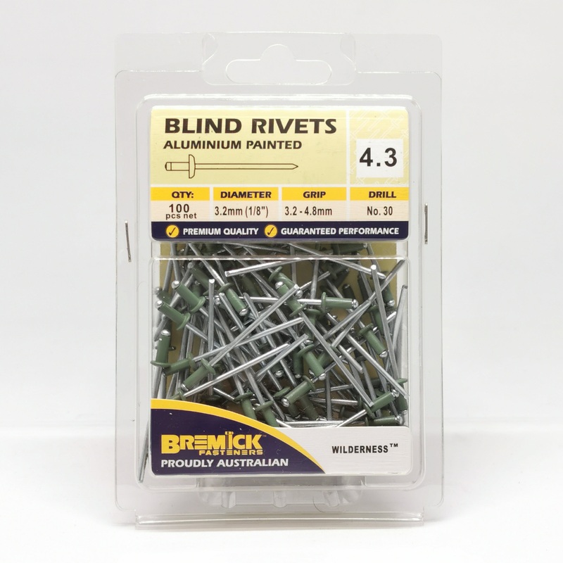 RIVET ALUMINIUM 4-3 WILDERNESS PKT 100 BREMICK