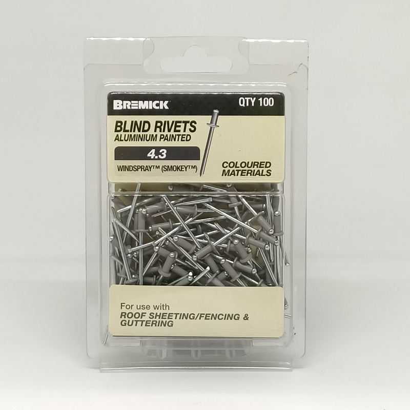RIVET ALUMINIUM 4-3 WINDSPRAY PKT 100 BREMICK 020353