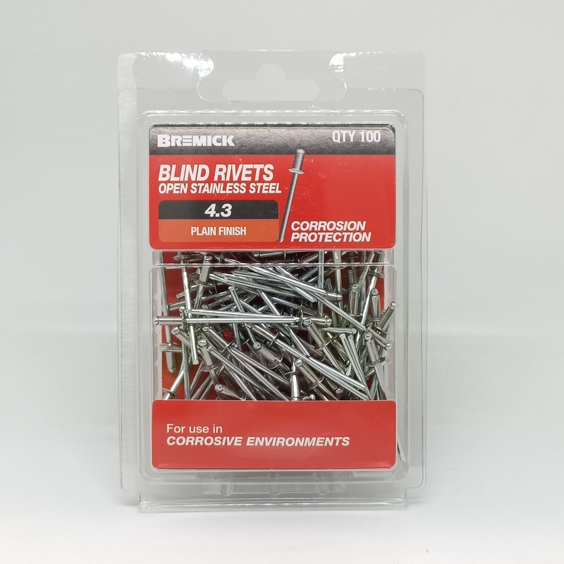 RIVET STAINLESS 4-3 PKT 100 BREMICK