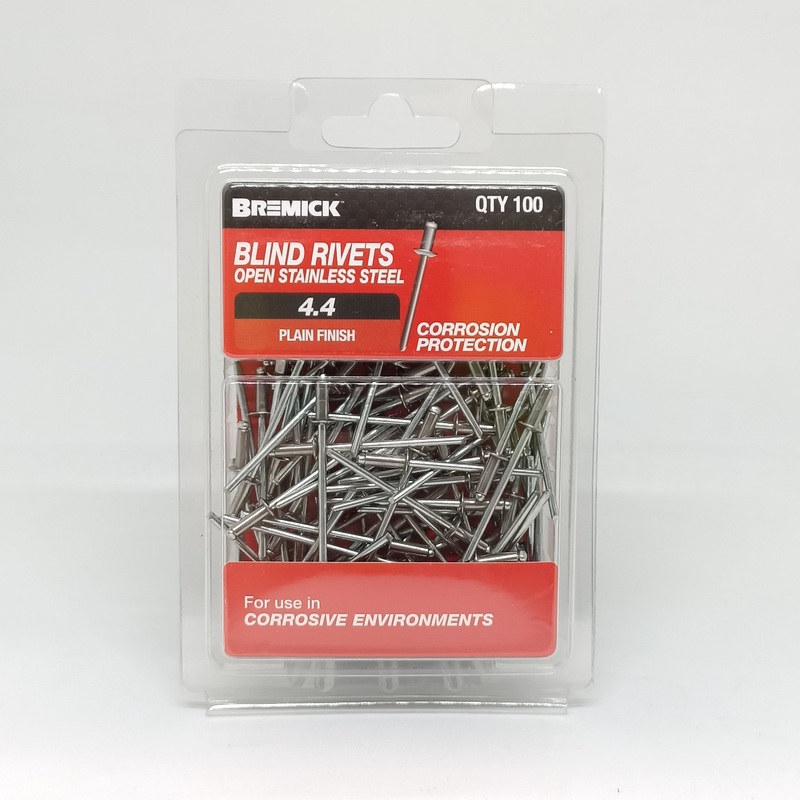 RIVET STAINLESS 4-4 PKT 100 BREMICK