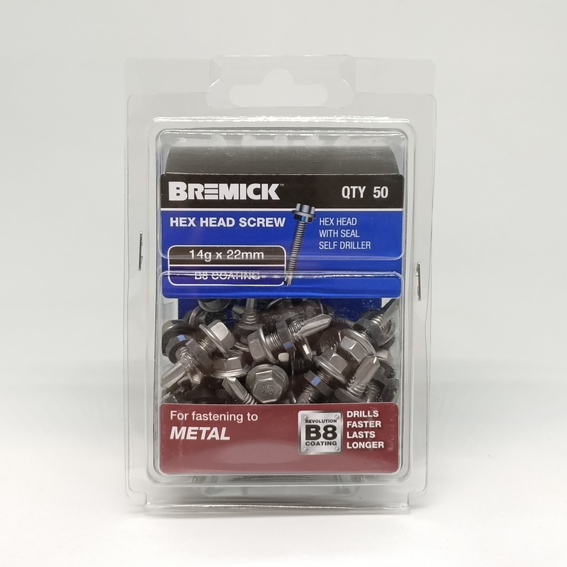 SCREW T17 B8 METAL 14G X 22MM Z4 PKT 50 BREMICK 104510