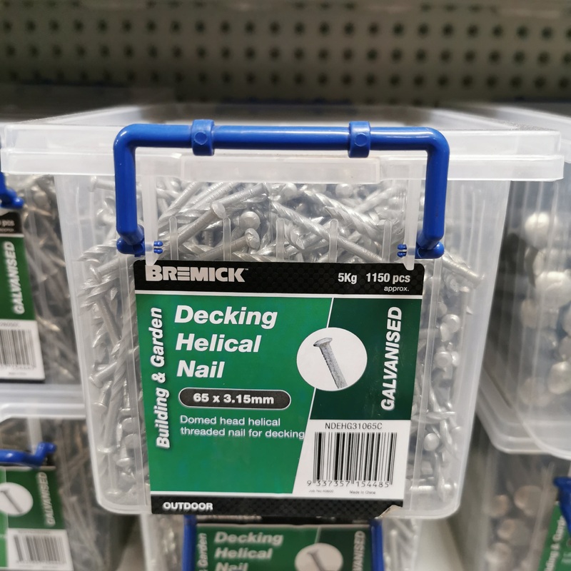 NAIL DECKING GAL 65 X 3.15MM 5KG BREMICK 154485