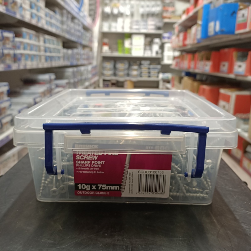 SCREW GAL C3 10G X 75MM BOX 500 BREMICK 050480