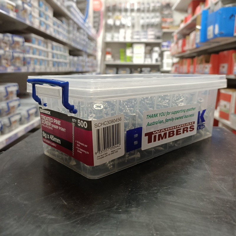 SCREW GAL C3 8G X 45MM BOX 500 BREMICK 050442