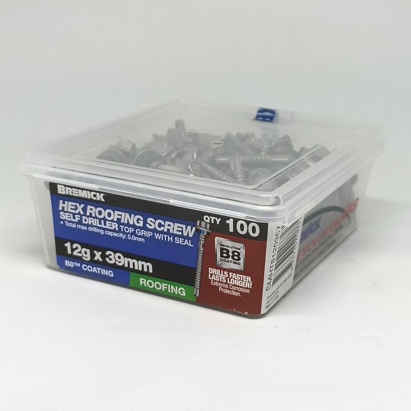 SCREW T17 B8 12G X 39MM BOX 100 BREMICK 077272