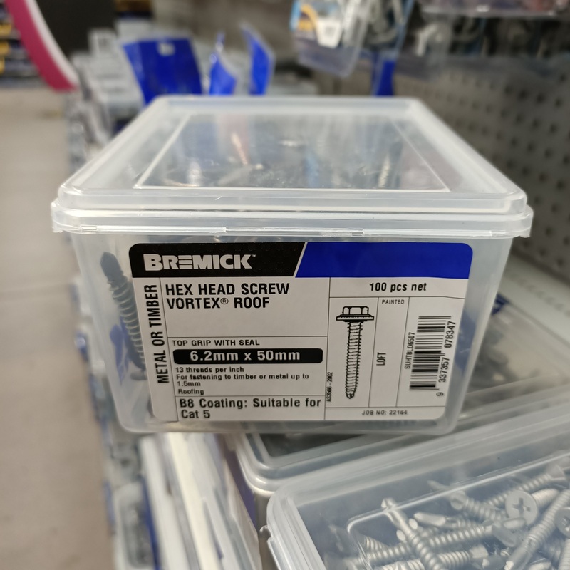 SCREW T17 B8 12G X 50MM LOFT BOX 100 BREMICK
