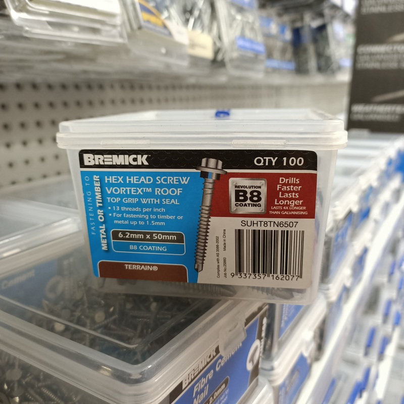 SCREW T17 B8 12G X 50MM TERRAIN BOX 100 BREMICK
