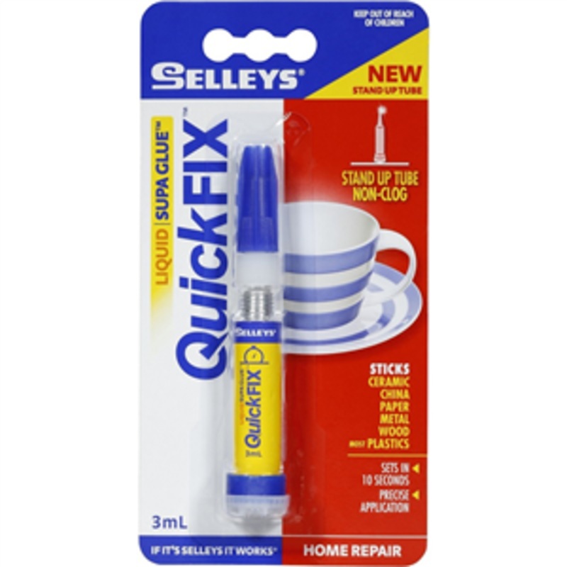 SUPA GLUE QUICKFIX LIQUID 3ML SELLEYS
