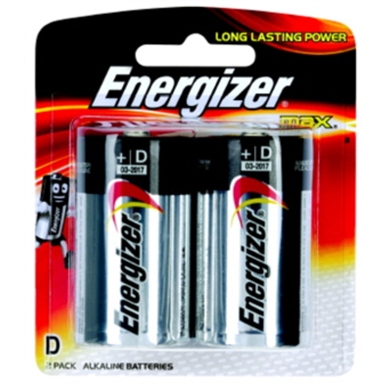 BATTERY ENERGIZER MAX D PKT 2