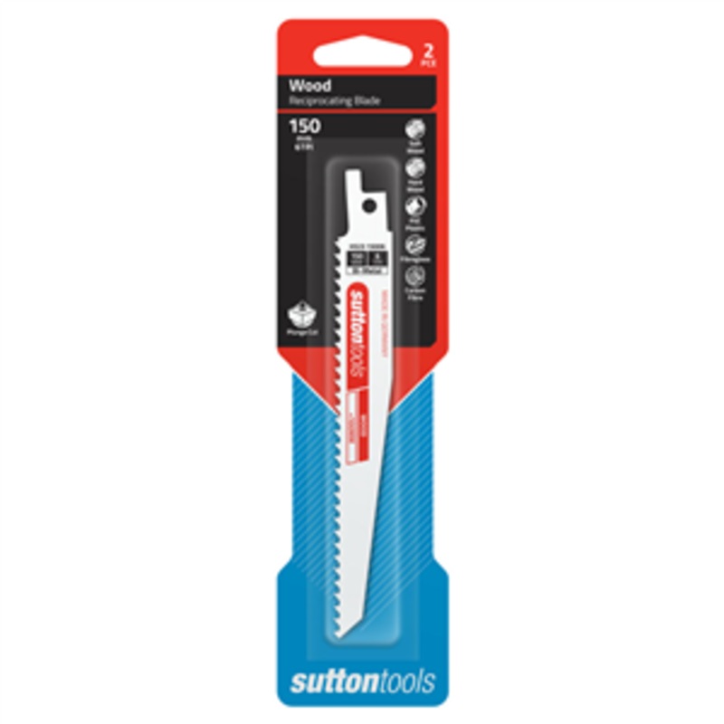 BLADE RECIPRO 150MM 6T WOOD PKT 2 SUTTON H52315006