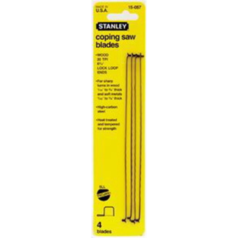 COPING SAW BLADES PKT 4 STANLEY
