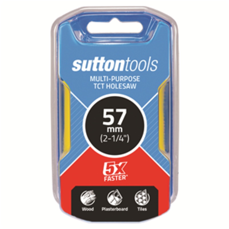 HOLE SAW 57MM MULTIPURPOSE TCT SUTTON