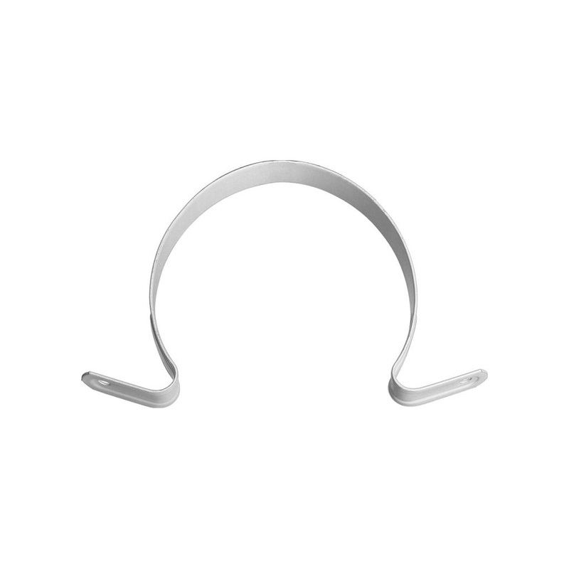 PVC DOWNPIPE SADDLE 90MM ROUND WHITE