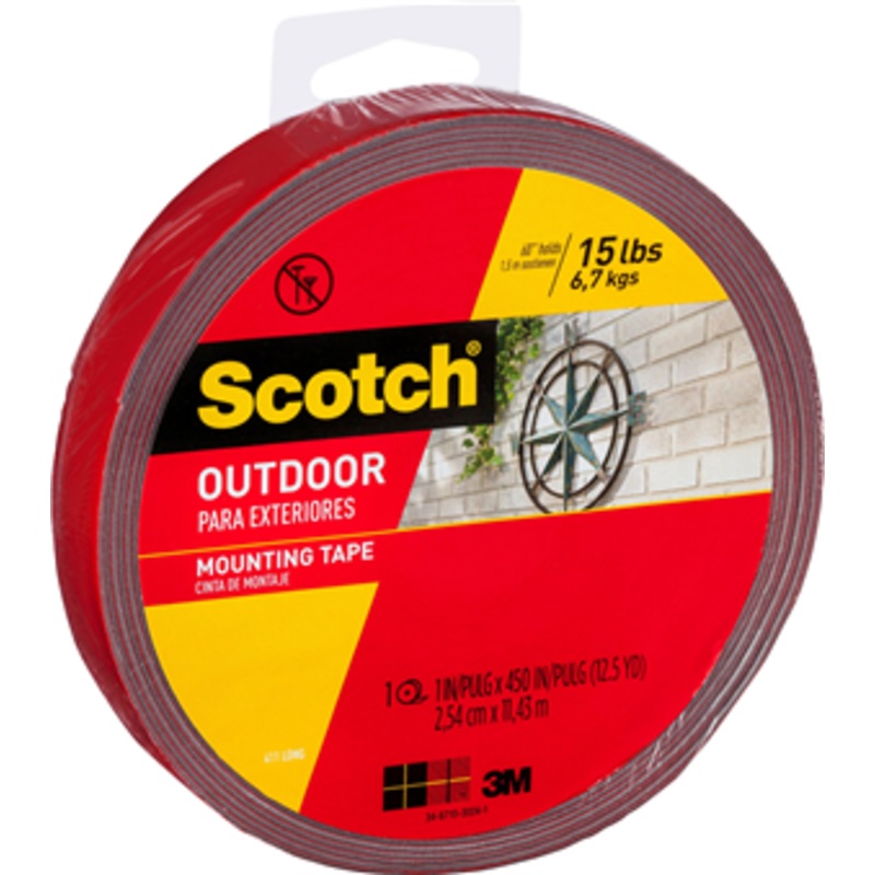 TAPE MOUNTING OUTDOOR 25MM X 11.4M ROLL SCOTCH