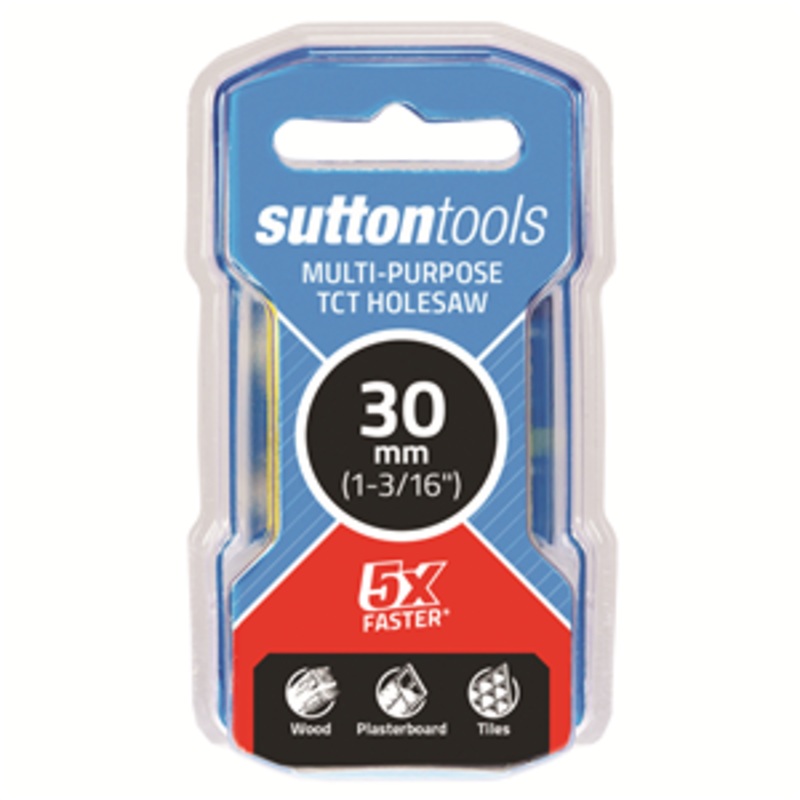 HOLE SAW 30MM MULTIPURPOSE TCT SUTTON
