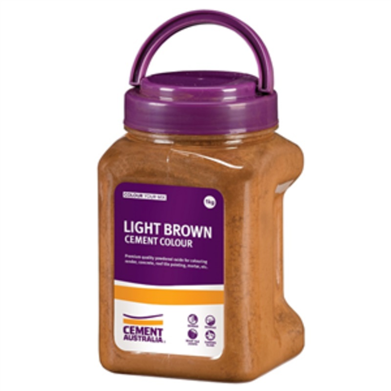 OXIDE LIGHT BROWN 1KG CEMENT AUSTRALIA