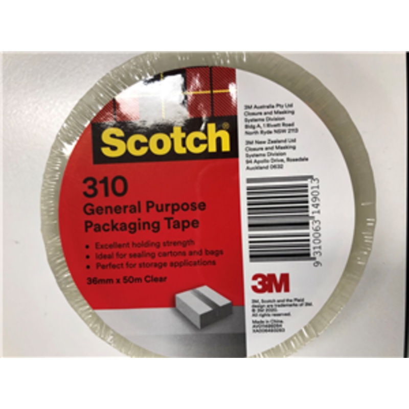 TAPE CLEAR PACKAGING 36MM X 50M SCOTCH
