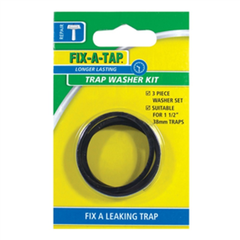 WASHER TRAP INLET & OUTLET 38mm CARD OF 3 203809