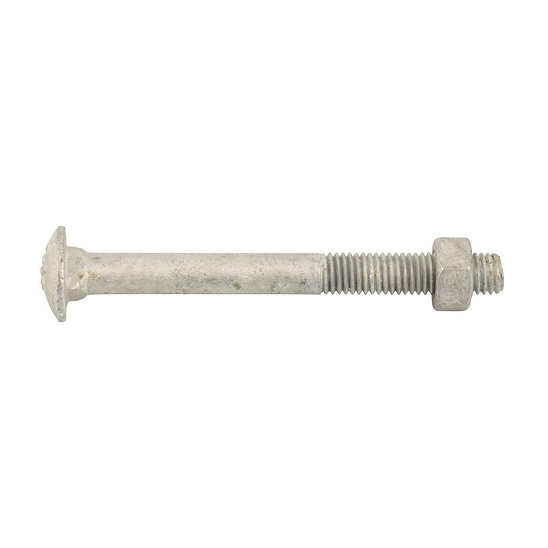 BOLT NUT CUP METRIC HOT DIP GAL M10 X 110MM BOX 50 070327