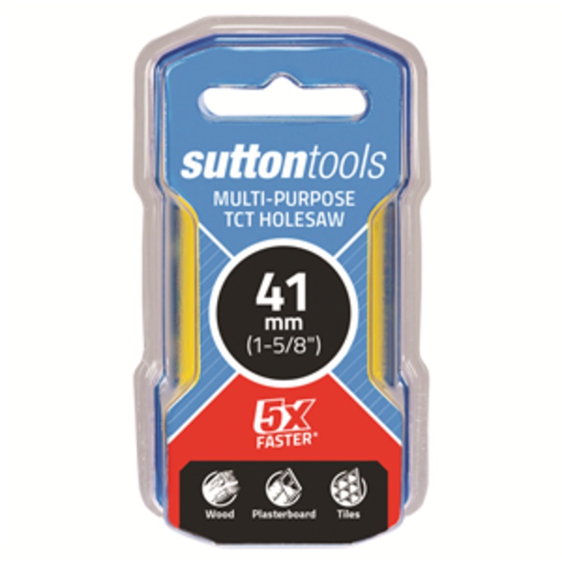 HOLE SAW 41MM MULTIPURPOSE TCT SUTTON